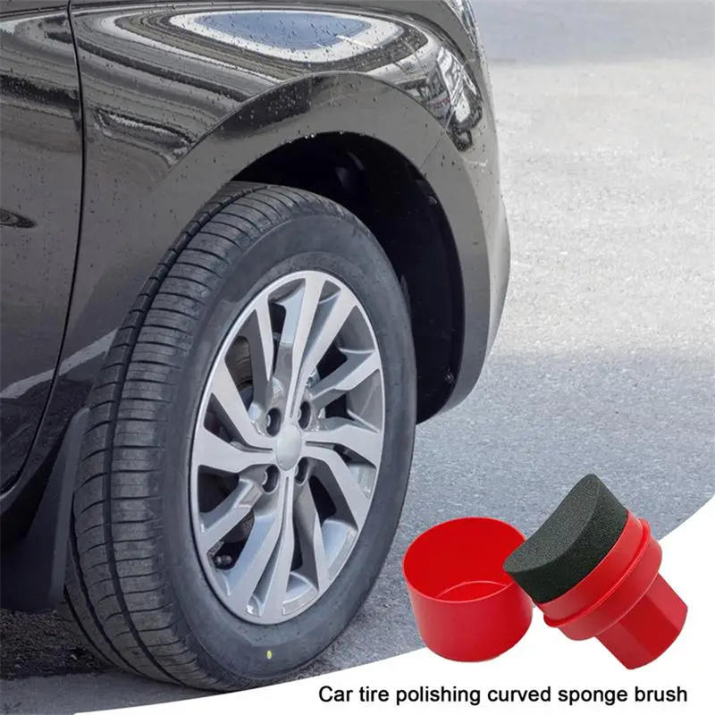 Curved Car Tire Waxing Sponge  – Wax Applicator Pad recenzja i cena