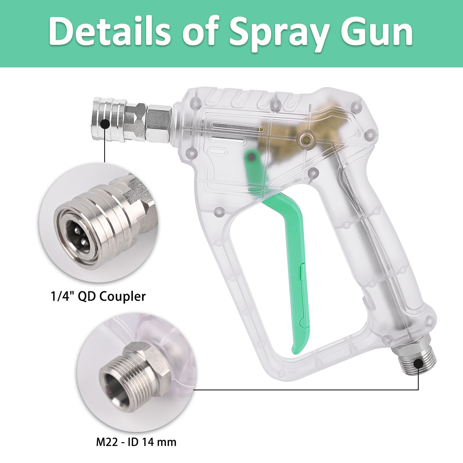 High Pressure Washer Gun with  – Foam Cannon Car Wash recenzja i cena