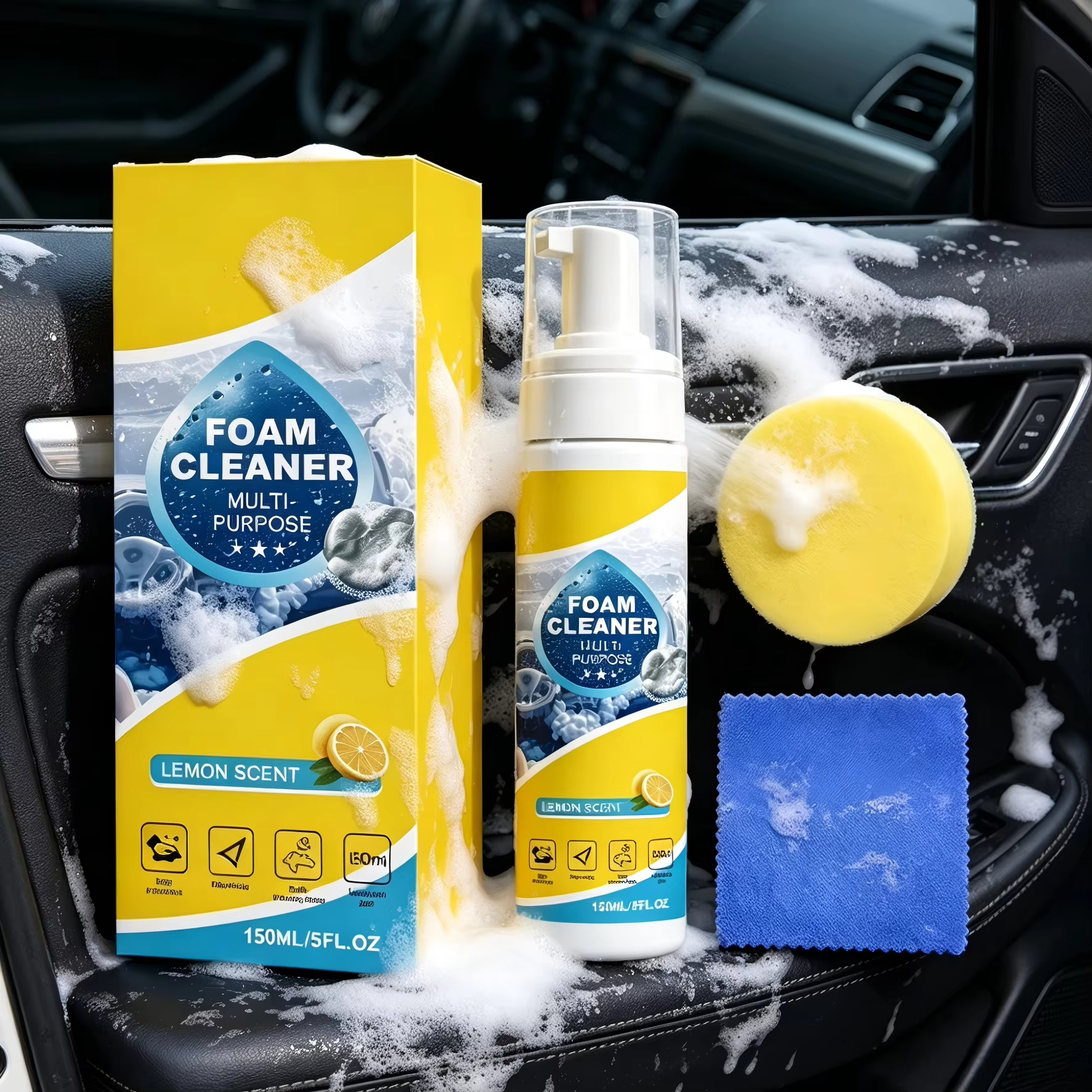 Multi-Purpose Foam Car Interio – Leather Cleaner Interior recenzja i cena