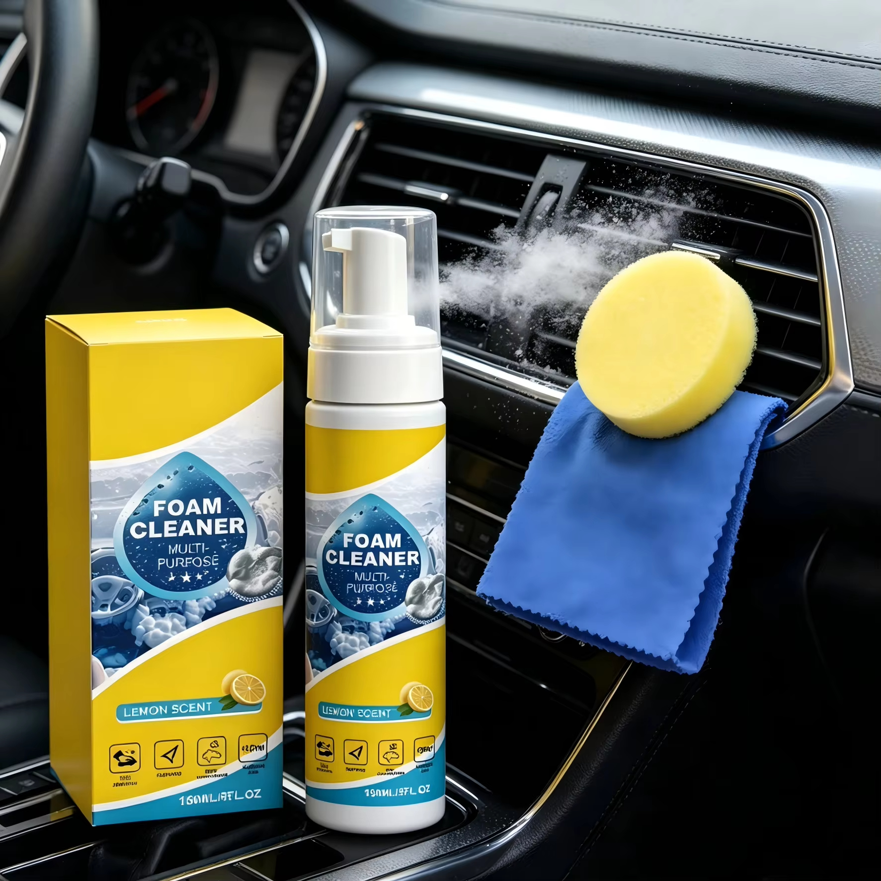 Multi-Purpose Foam Car Interio – Leather Cleaner Interior recenzja i cena