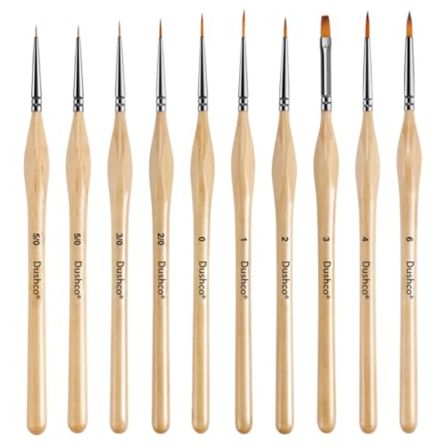 10 pcs Miniature Detail Paint  – Detailing Brush Set recenzja i cena