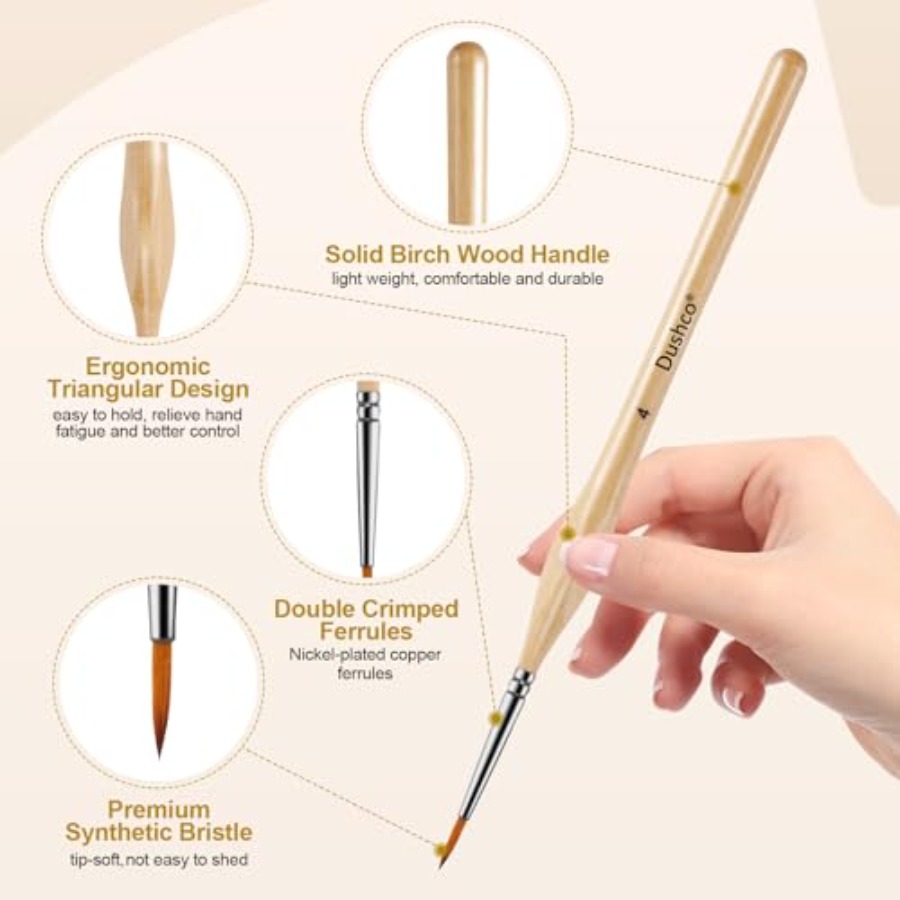 10 pcs Miniature Detail Paint  – Detailing Brush Set recenzja i cena