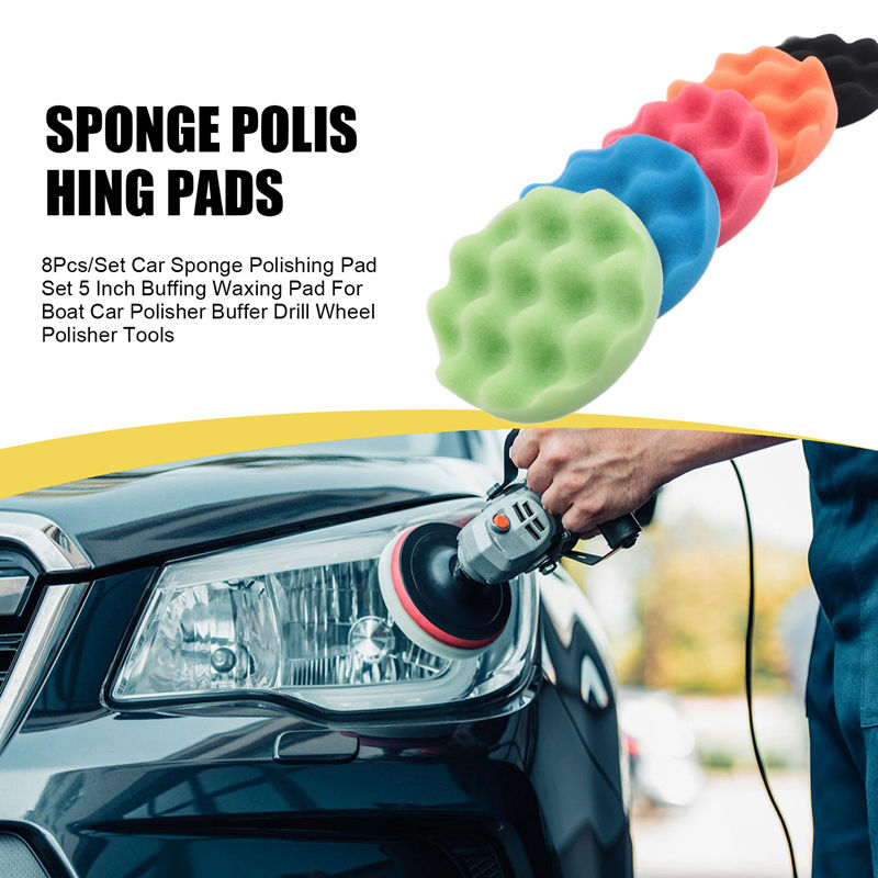 ABJA-8Pcs/Set Car Sponge Polis – Polish Pad Set Buffer recenzja i cena