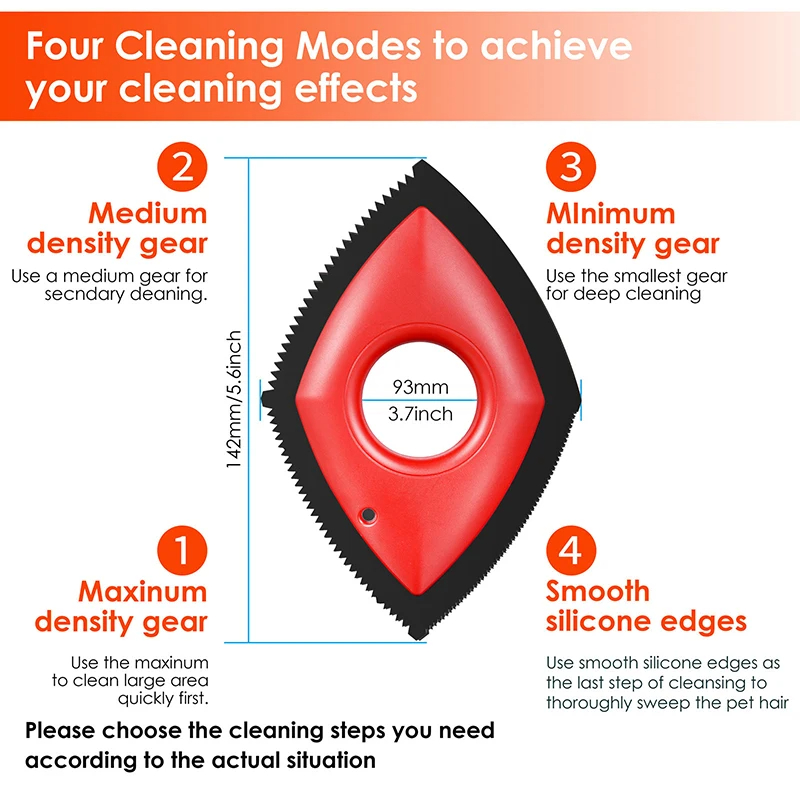 4 Modes Pet Hair Remover Comb  – Seat Cleaner Fabric recenzja i cena