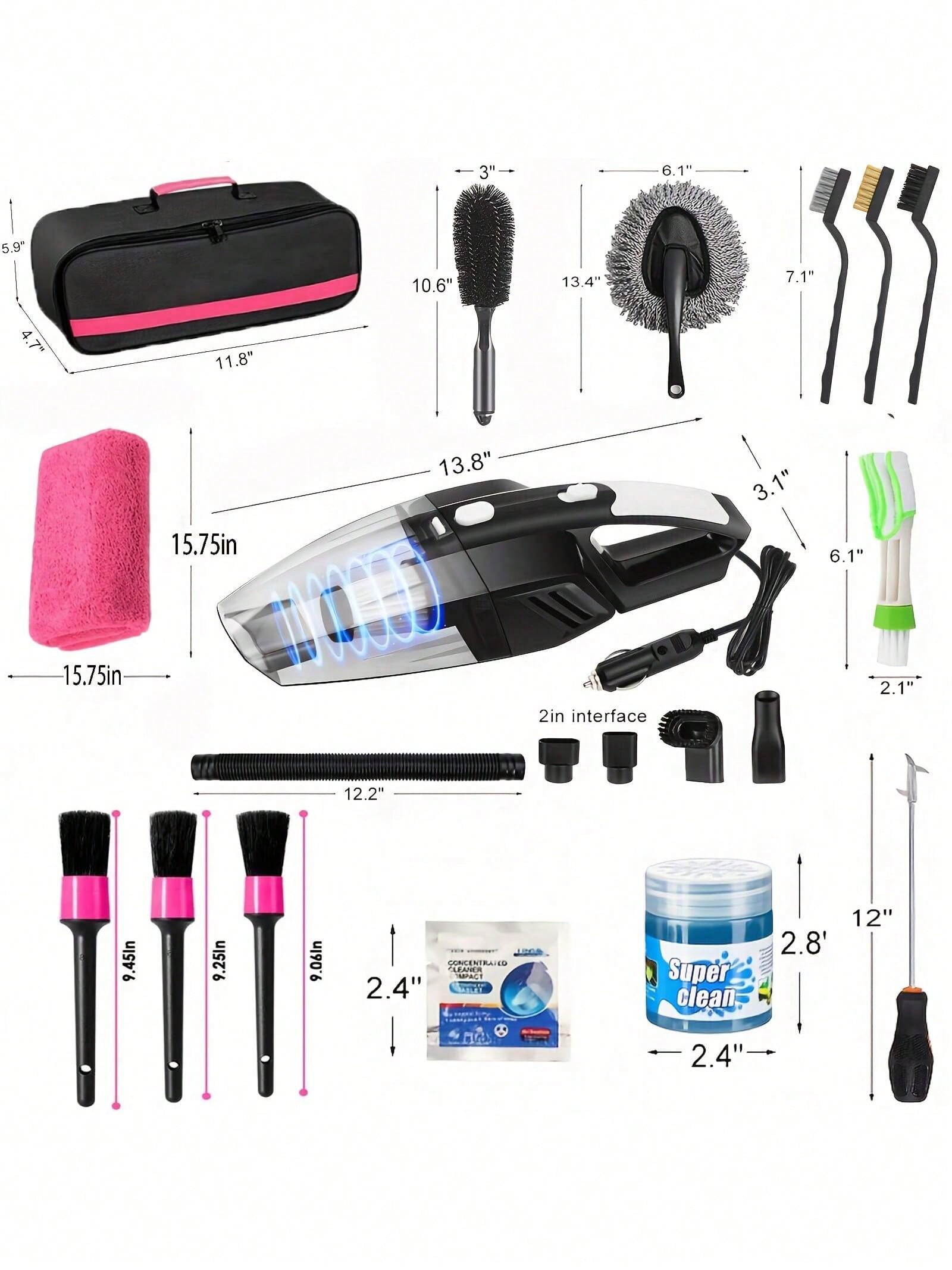 25pcs Car Cleaning Wash Kit In – Interior Detailing Kit recenzja i cena