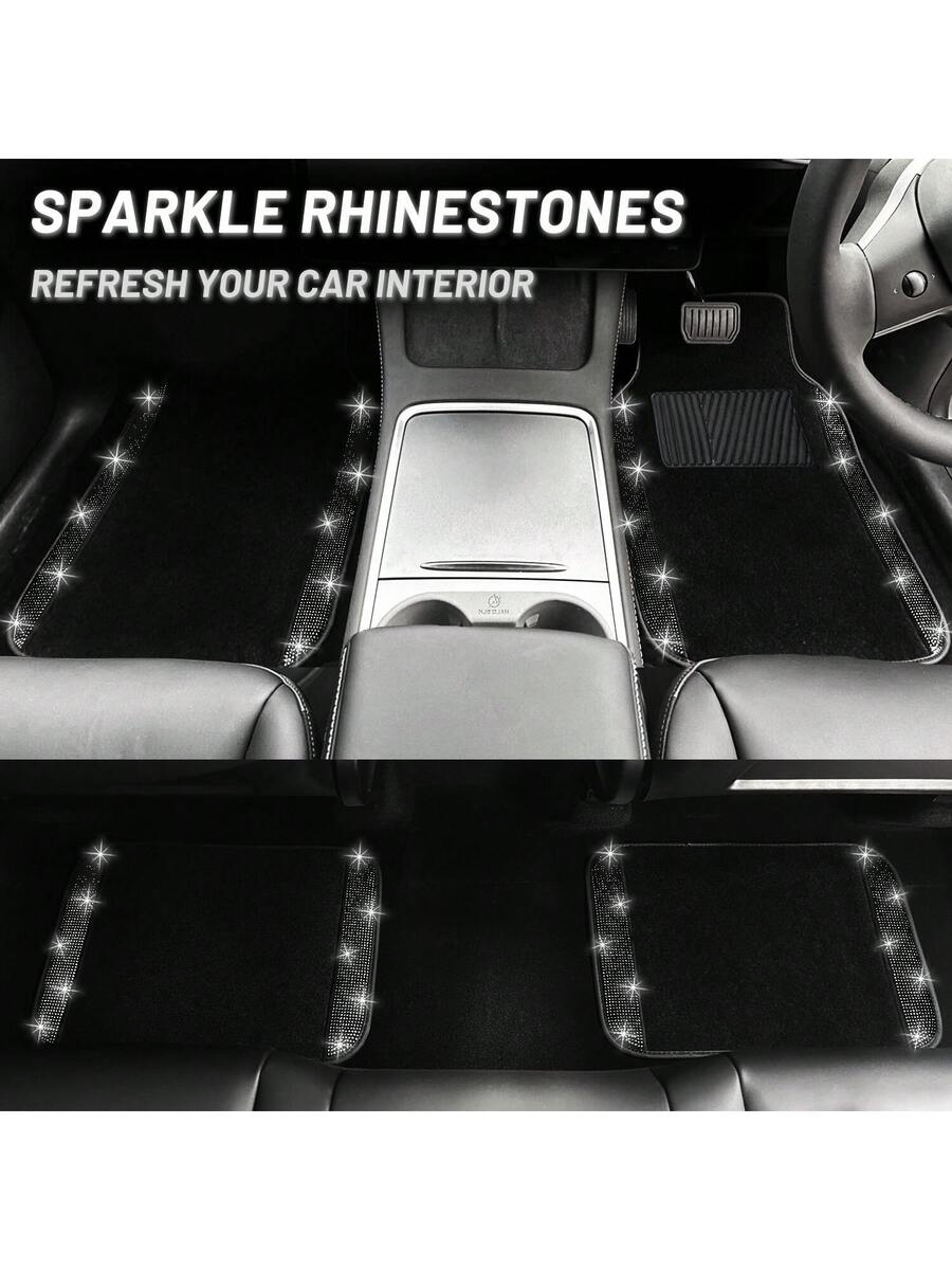 Bling Car Floor Mats Set With  – Dirt Brush Interior recenzja i cena