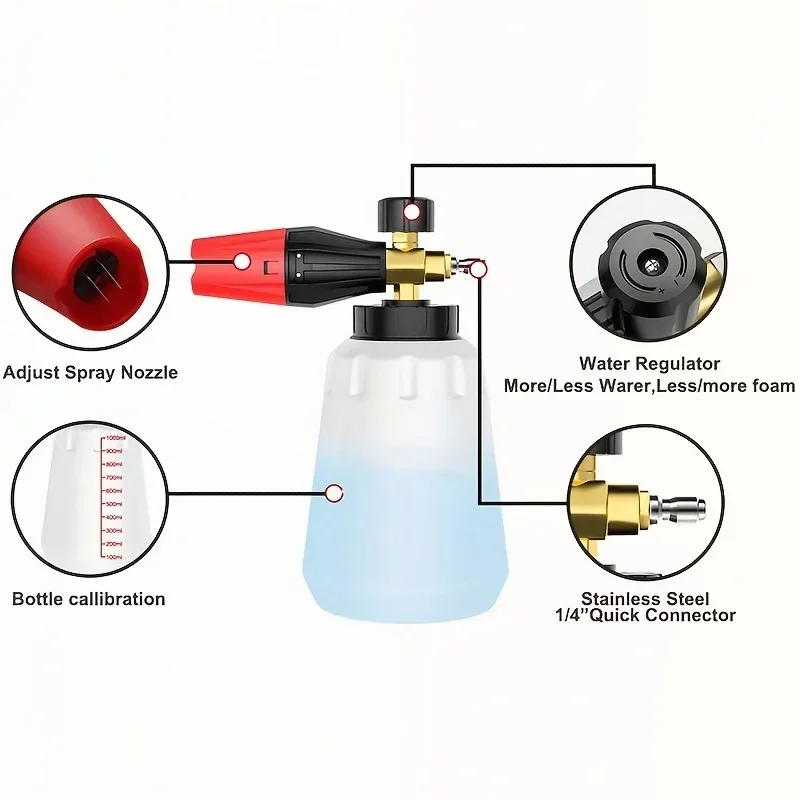 High Pressure PA Foam Cannon   – Pressure Washer Foam Gun recenzja i cena