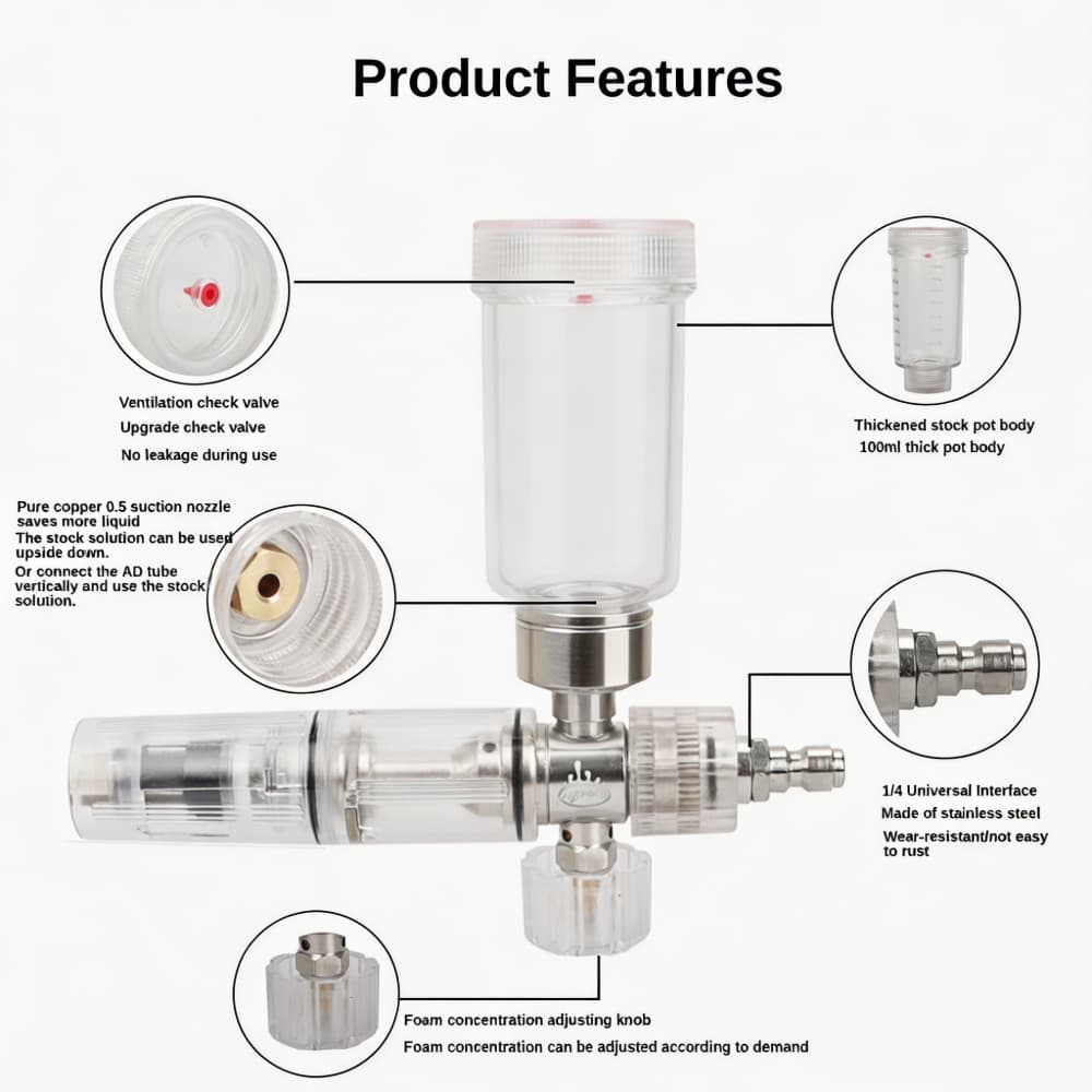 Foam Spray Gun Adjustable 100m – Pressure Washer Foam Gun recenzja i cena