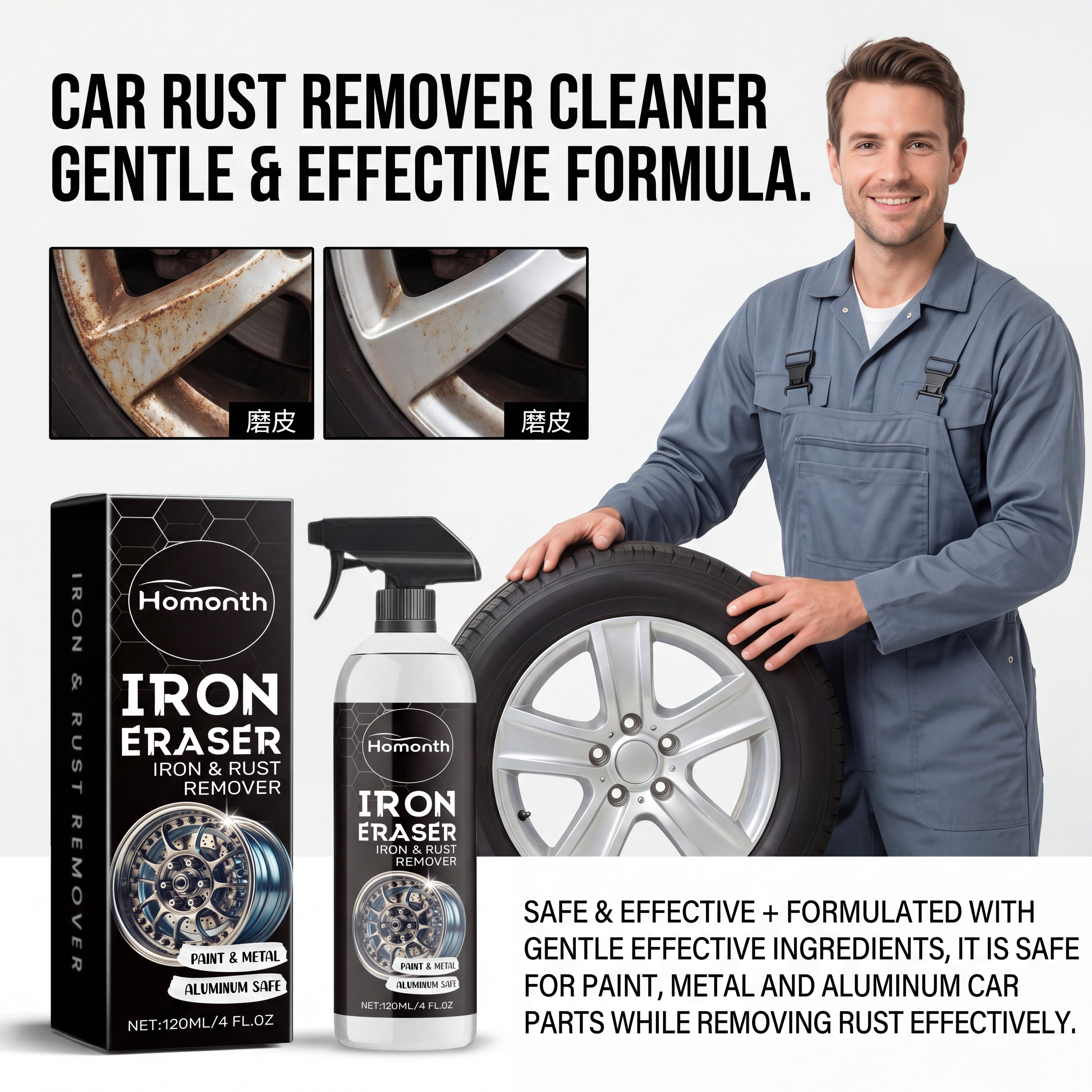 Car Rust Remover Spray Powerfu – Wheel Cleaner Alloy recenzja i cena