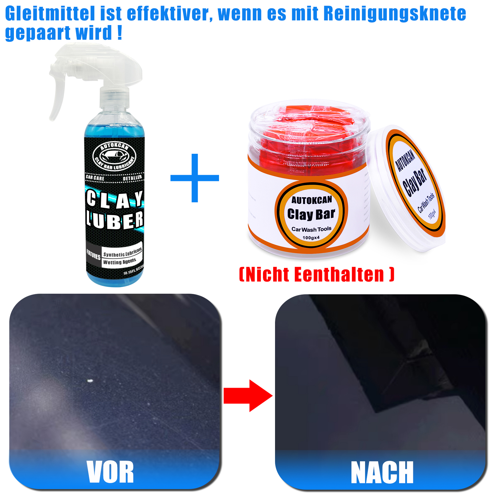 200G Car Clay Bar And 300ml Ma – Clay Bar Lubricant recenzja i cena