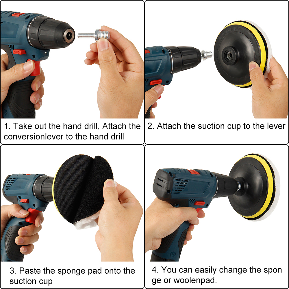 5pcs Car Polishing Pads Set 6  – Polish Pad Set Buffer recenzja i cena