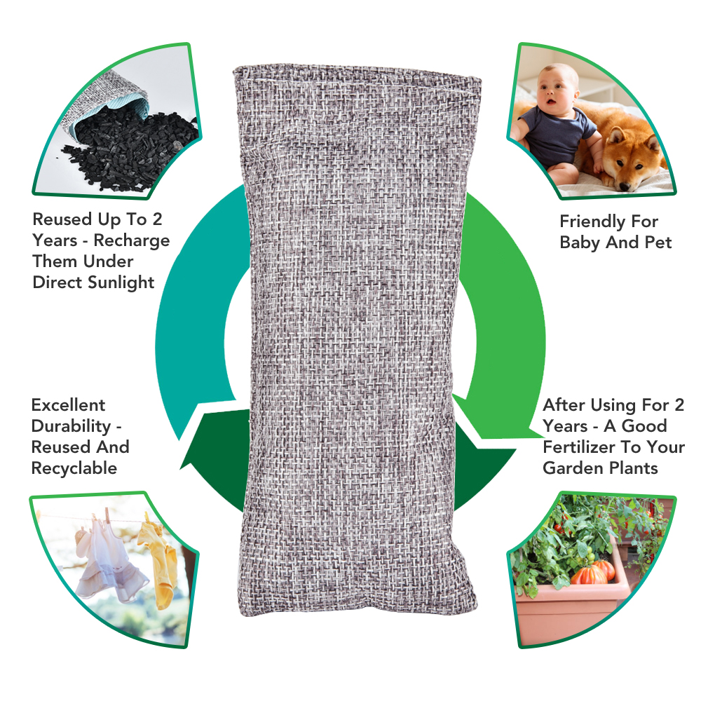 10pcs Natural Bamboo Charcoal  – Odor Eliminator Car recenzja i cena