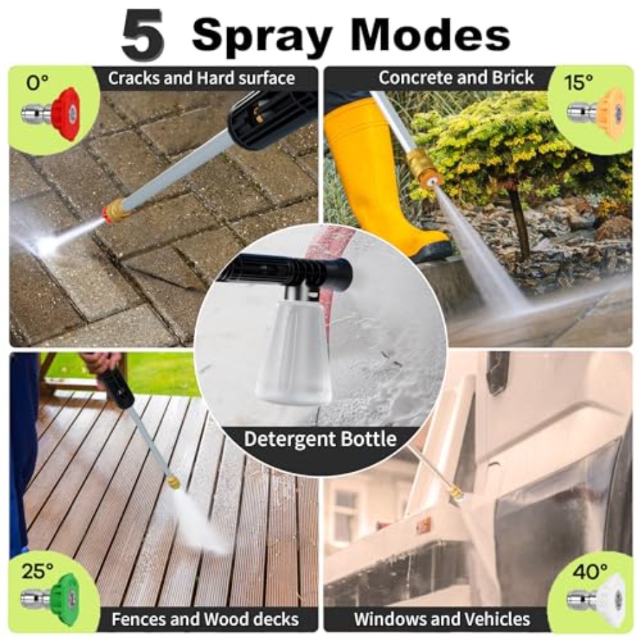 Power waher 4300PSI with 4 Qui – Foam Cannon Car Wash recenzja i cena
