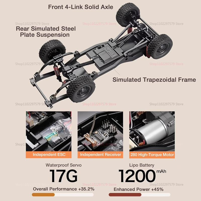 MN82T 1:12 2.4G RC Crawler Hoi – Dirt Brush Interior recenzja i cena