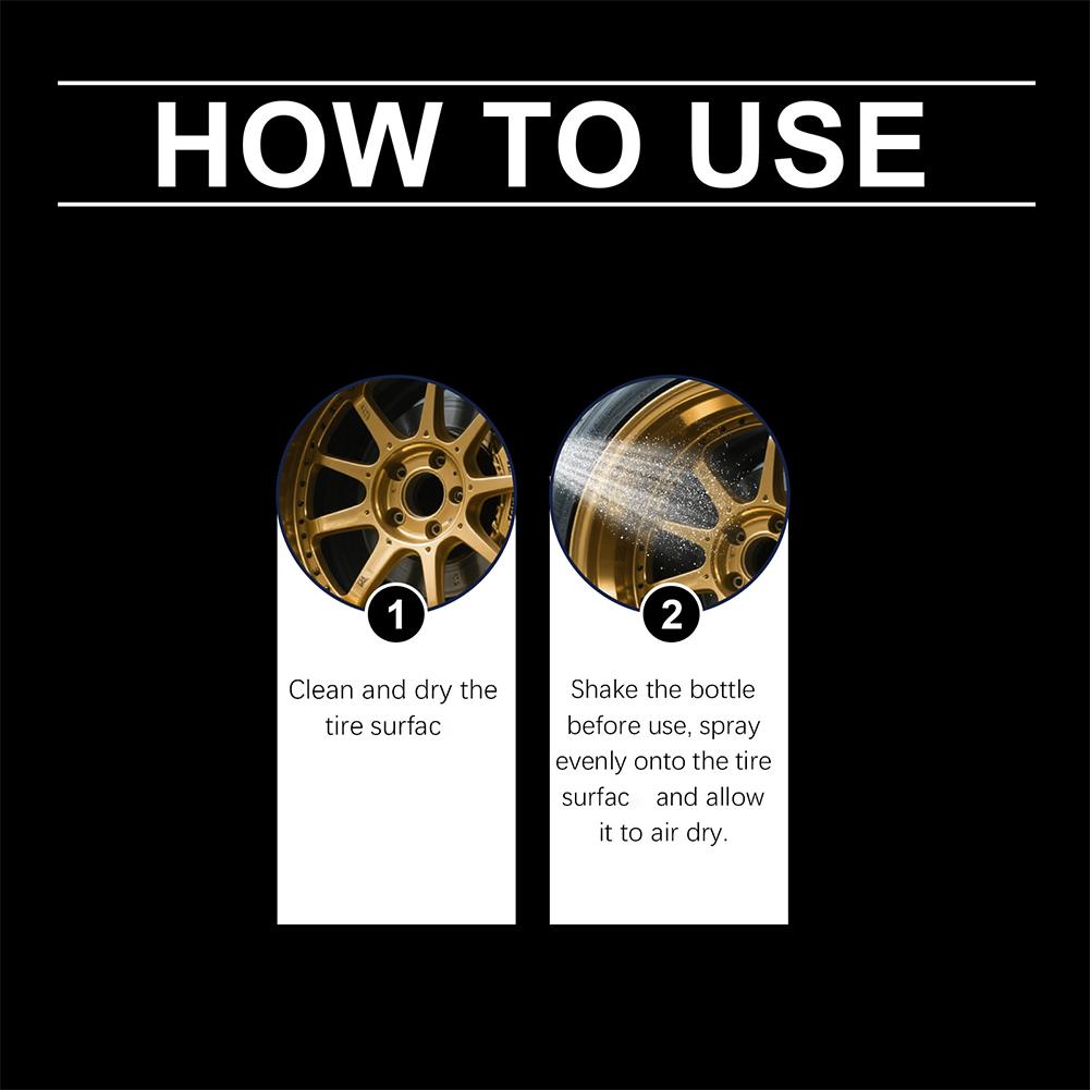 Tyre Gloss Tire Coating Spray  – Tire Shine Spray Sealant recenzja i cena