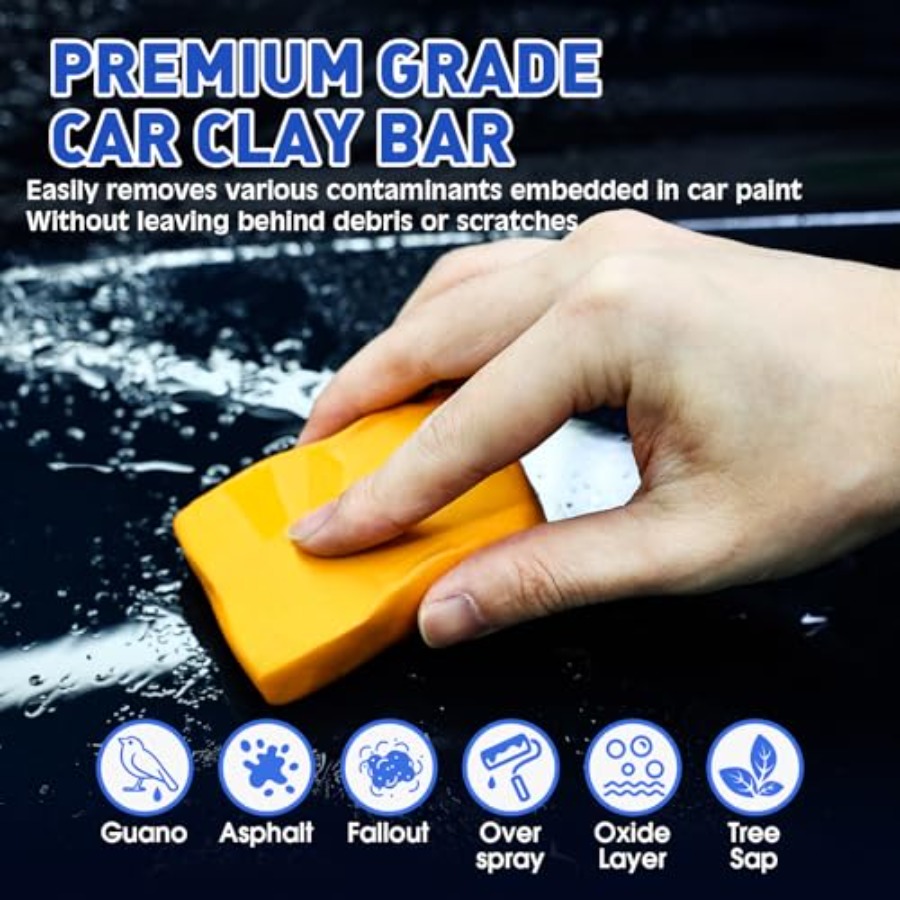 Clay Bars Kit, 6 Clay Bars and – Clay Bar Lubricant recenzja i cena