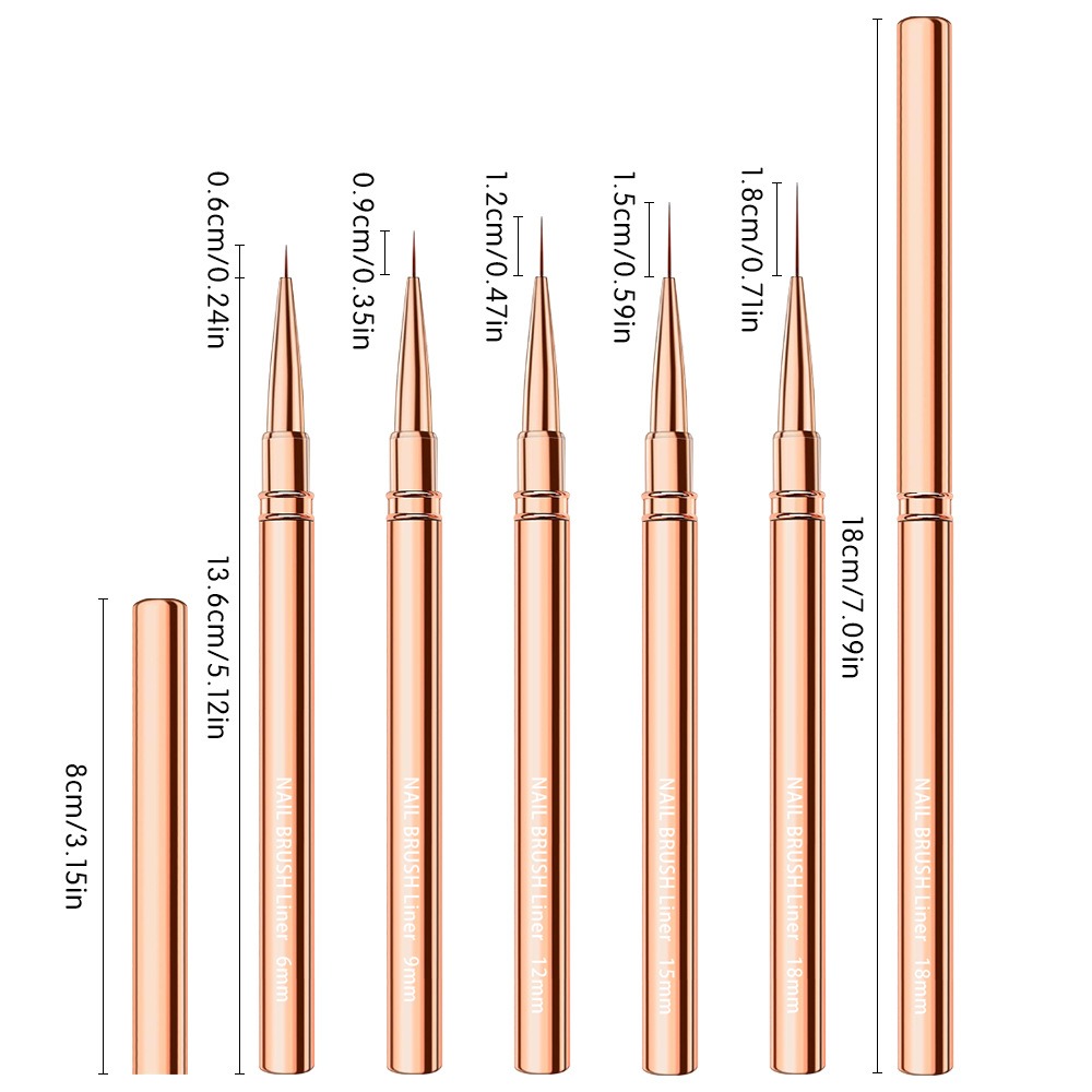 1/3/5pcs Nail Art Liner Brushe – Detailing Brush Set recenzja i cena