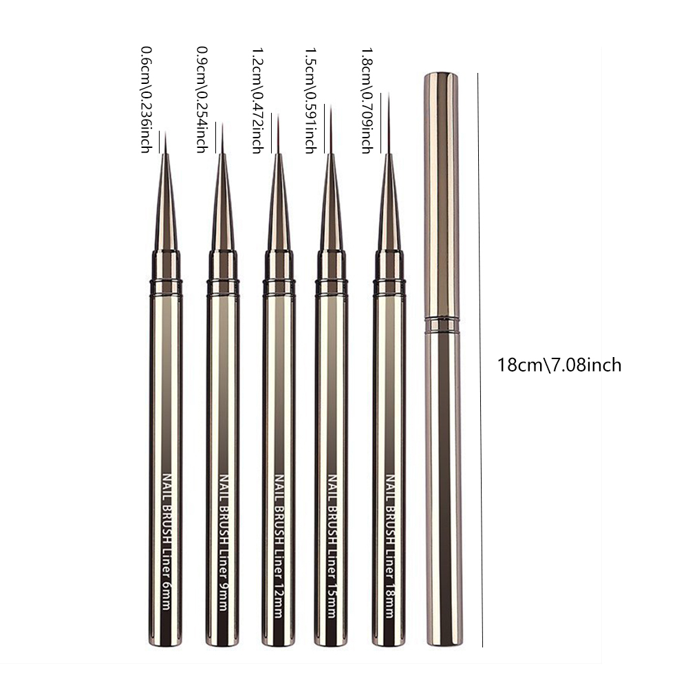 5-Piece Professional Nail Art  – Detailing Brush Set recenzja i cena
