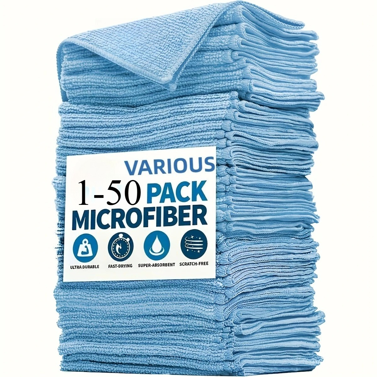 1-50pcs Light Blue Microfiber  – Microfiber Towel Detailing recenzja i cena