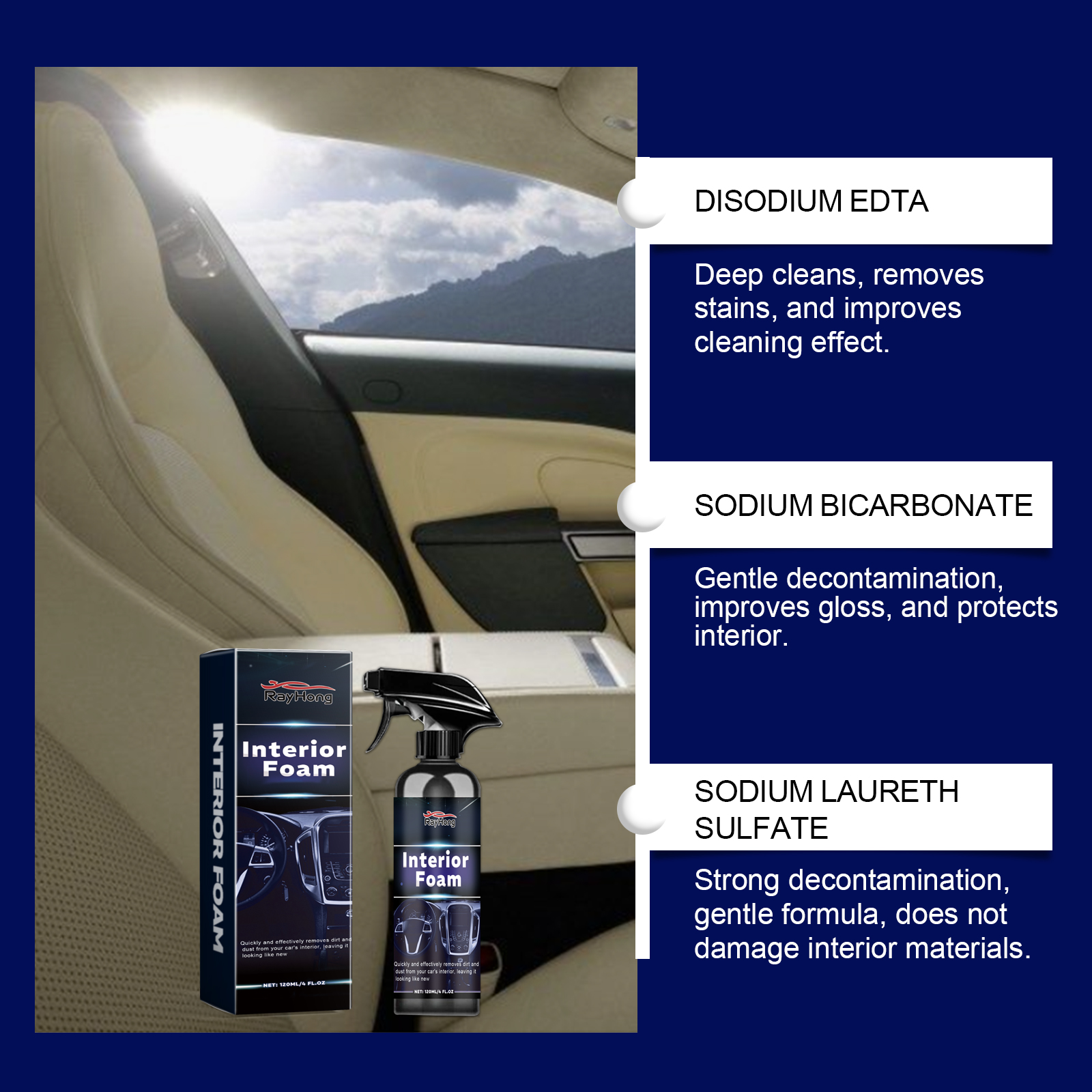Multi-purpose Car Interior Foa – Seat Cleaner Fabric recenzja i cena