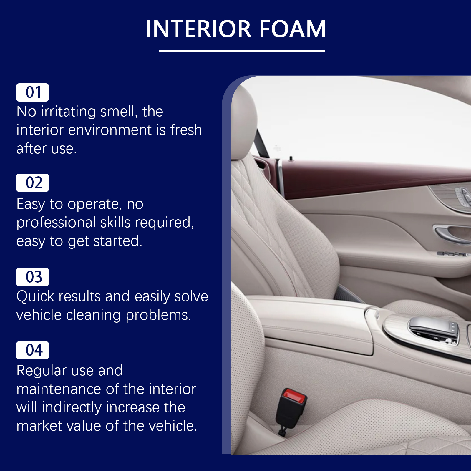 Multi-purpose Car Interior Foa – Seat Cleaner Fabric recenzja i cena