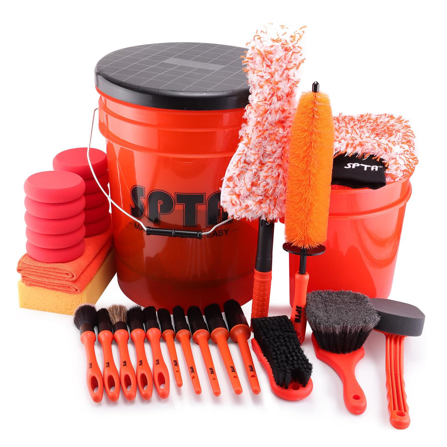 SPTA 33Pcs Car Wash 20L Bucket – Interior Detailing Kit recenzja i cena