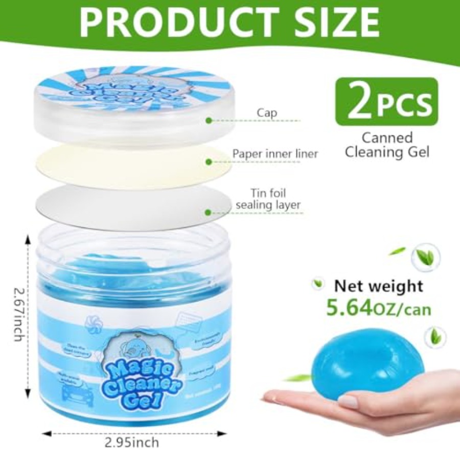 2 Pack Car Cleaning Gel Slime  – Interior Detailing Kit recenzja i cena