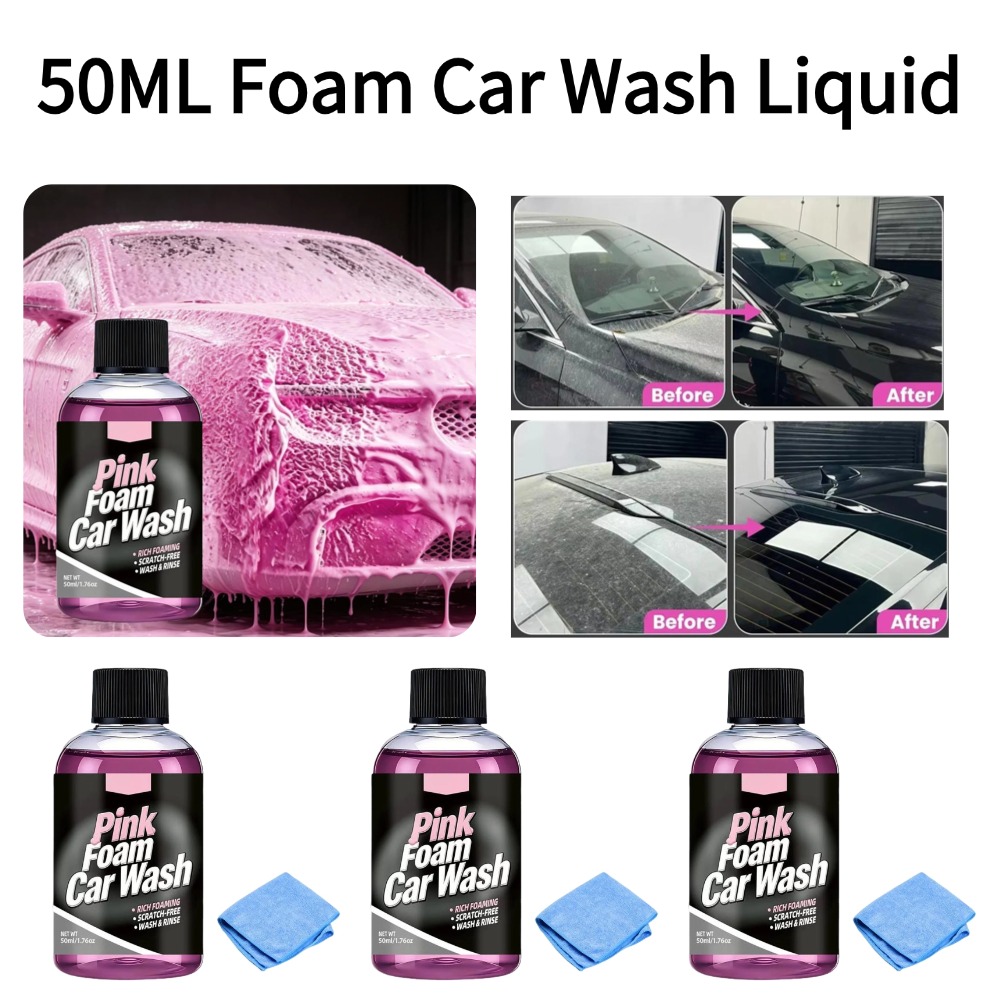 50ml Foam Car Wash Liquid Acti – Microfiber Towel Detailing recenzja i cena