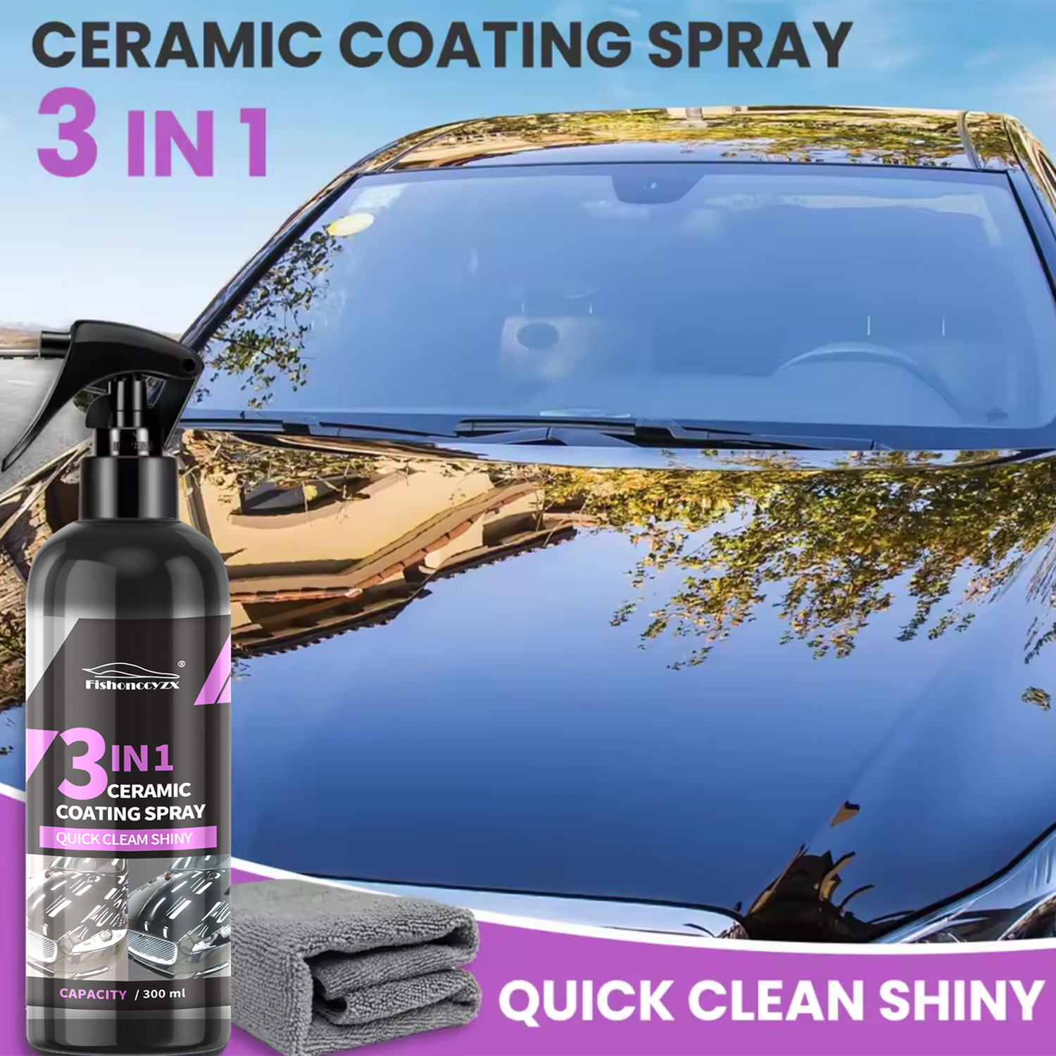 3 in 1 Car Ceramic Liquid Coat – Car Wax Ceramic Coating recenzja i cena