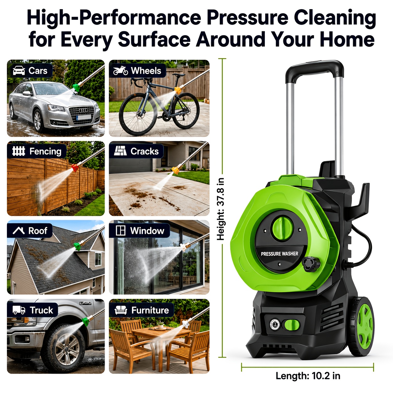 Electric Pressure Washer Power – Foam Cannon Car Wash recenzja i cena