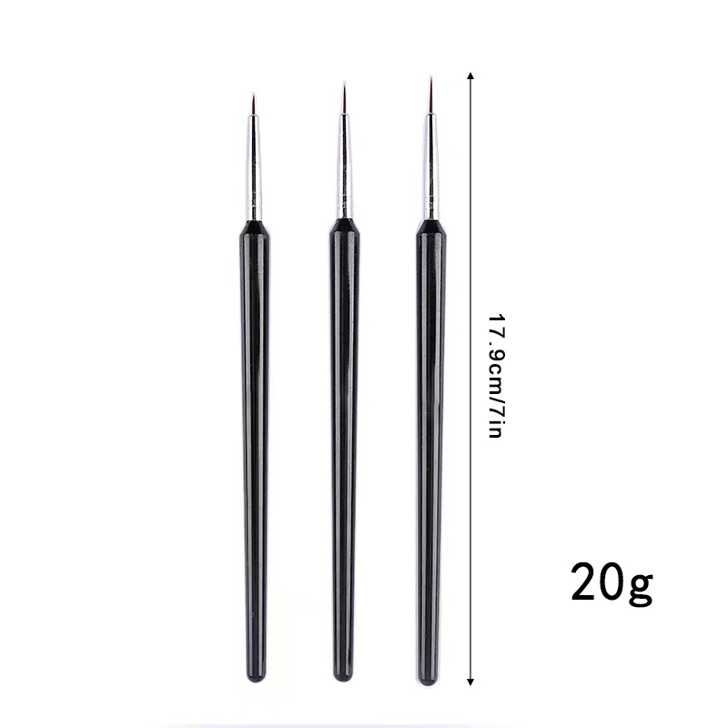 3Pcs Ultra-fine Nail Art Liner – Detailing Brush Set recenzja i cena