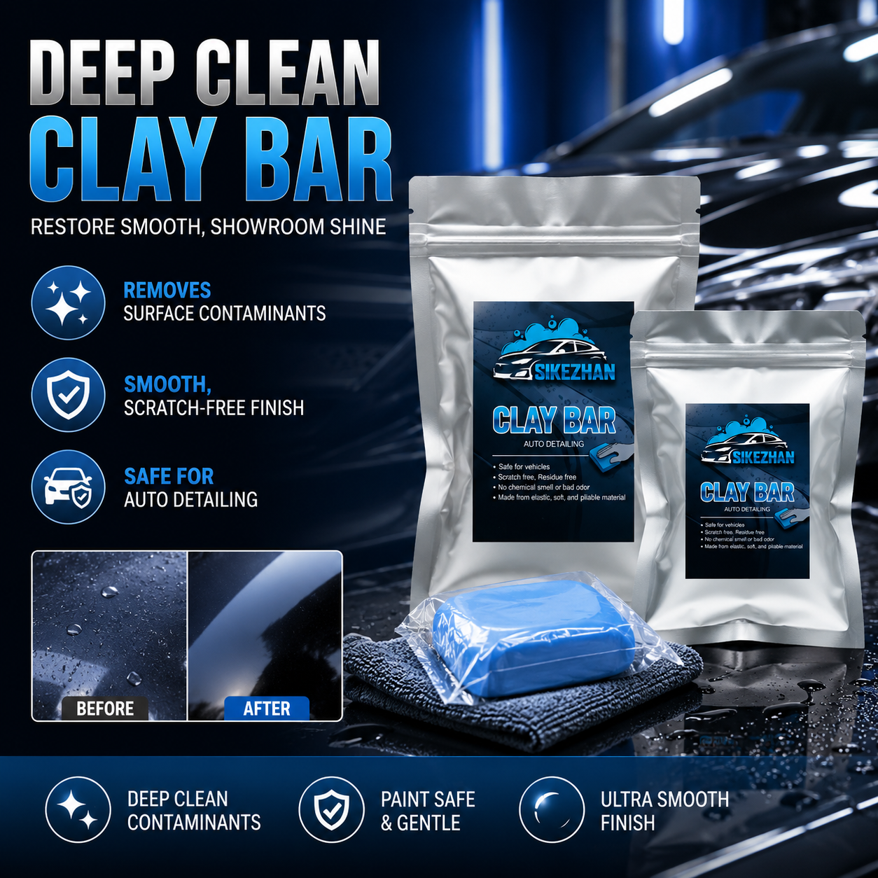 SIKEZHAN Magic Car Clay Bar fo – Clay Bar Lubricant recenzja i cena