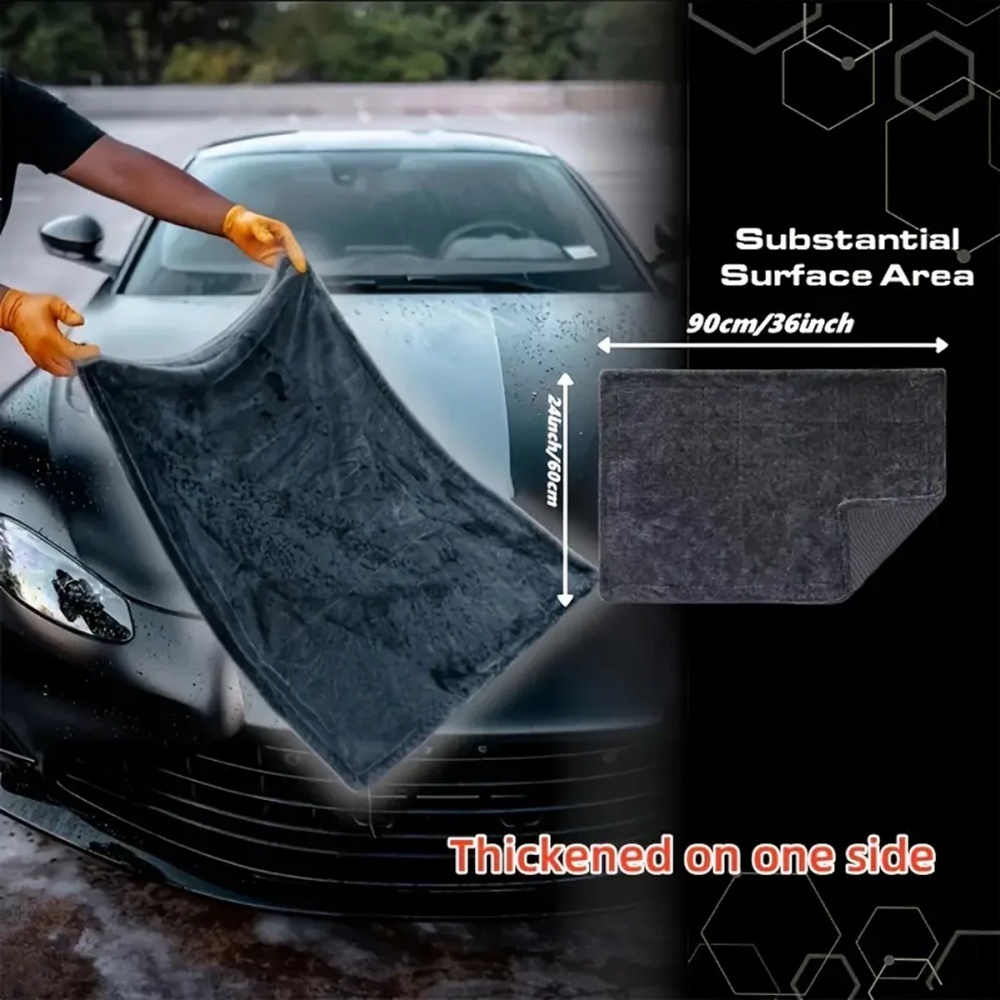 Oversized Dark Gray Car Microf – Microfiber Towel Detailing recenzja i cena