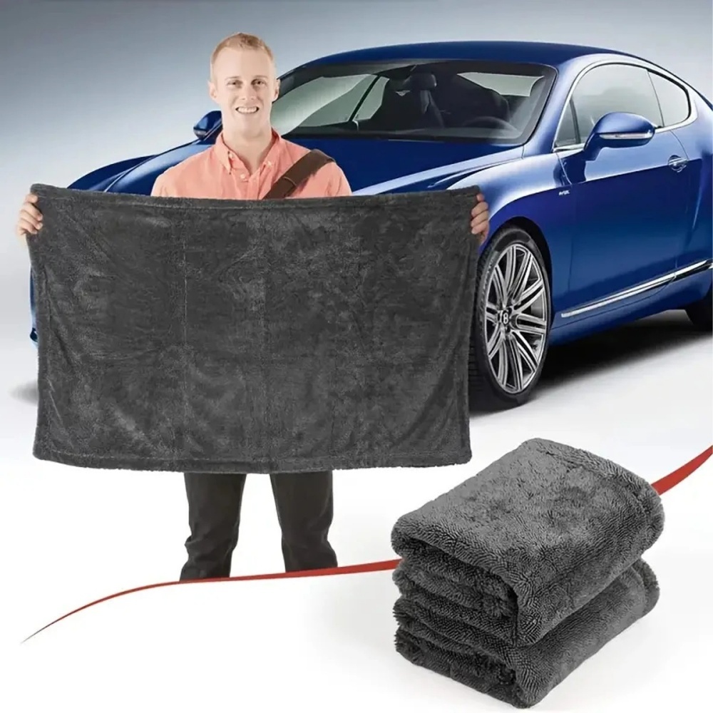Oversized Dark Gray Car Microf – Microfiber Towel Detailing recenzja i cena