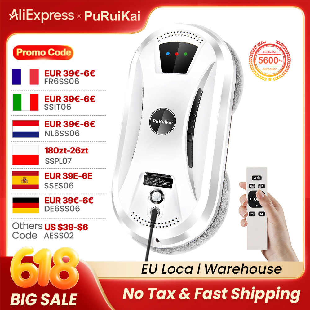 PuRuiKai AI Window Cleaning Ro – Glass Cleaner Streak recenzja i cena