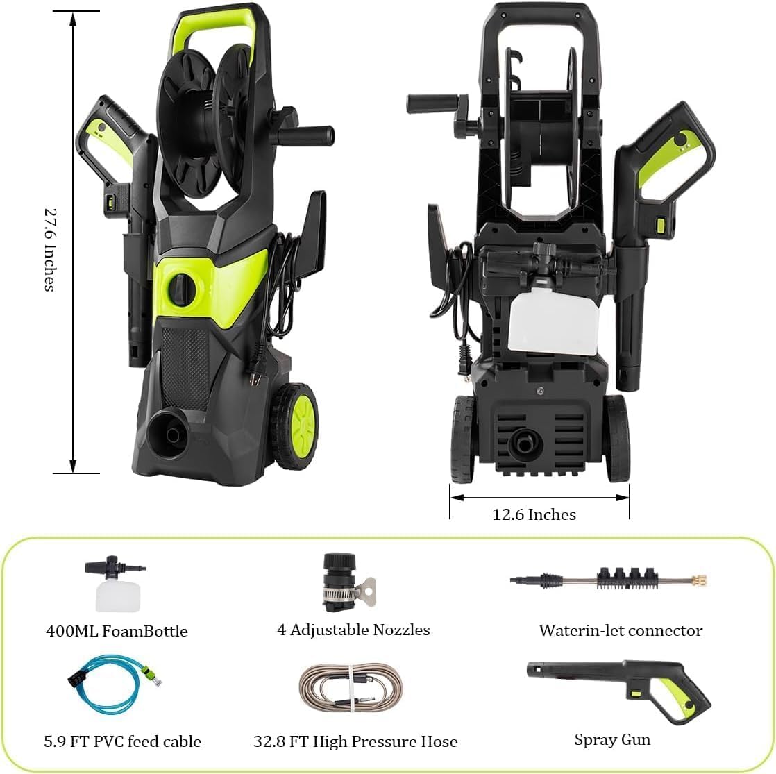 4000PSI Electric Pressure Wash – Pressure Washer Foam Gun recenzja i cena