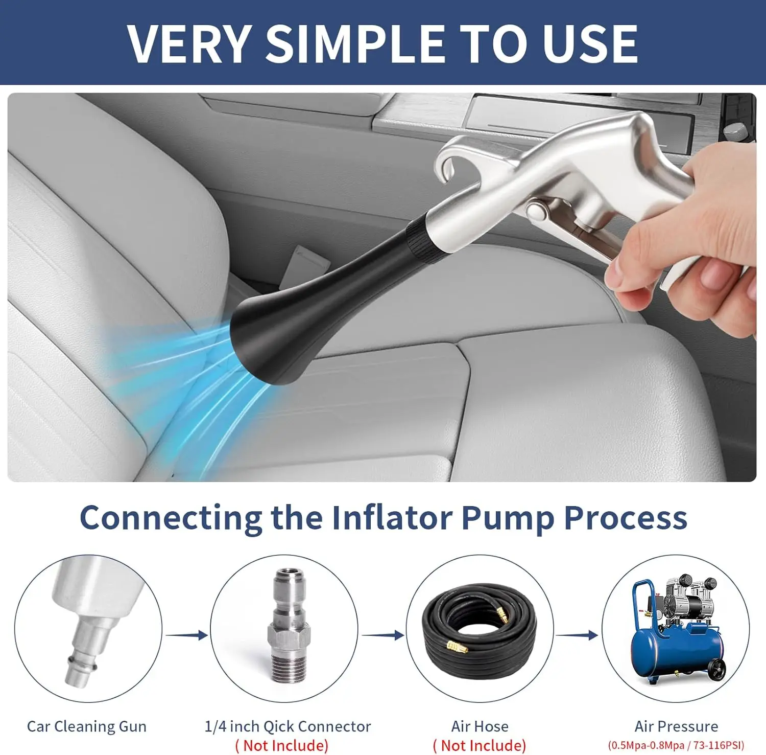 High Pressure Air Blow Gun Pro – Dryer Car Blower recenzja i cena